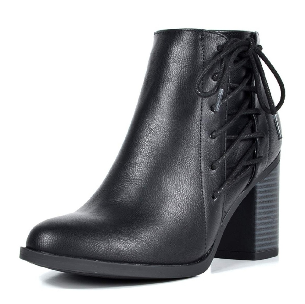 Chunky Heel Ankle Booties